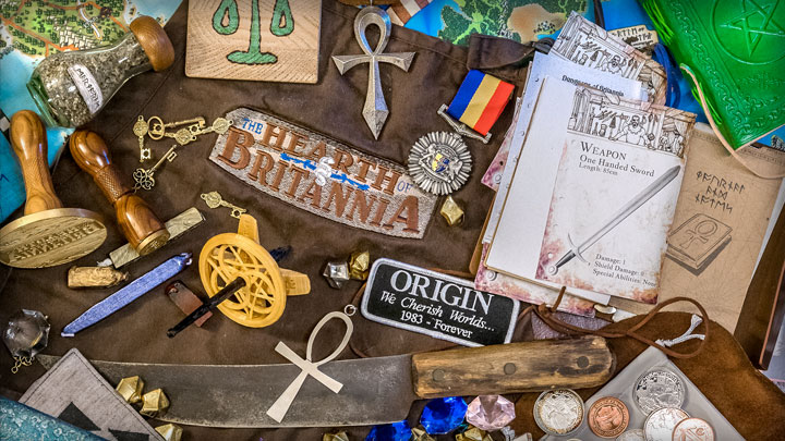 A smattering of trinkets from various Hearth of Britannia and related events created by both The Hearth and its visitors